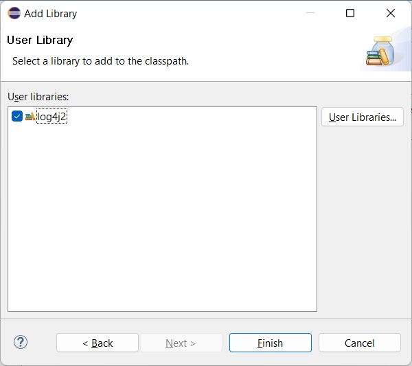 Add Library dialog